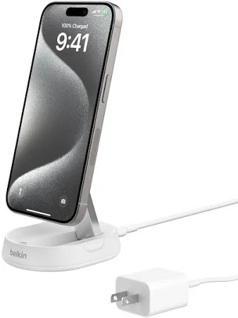 BELKIN BOOST CHARGE PRO 15W CONVERTIBLE MAGNETIC CHARGING STAND WHITE WIA008MYWH - Image 3