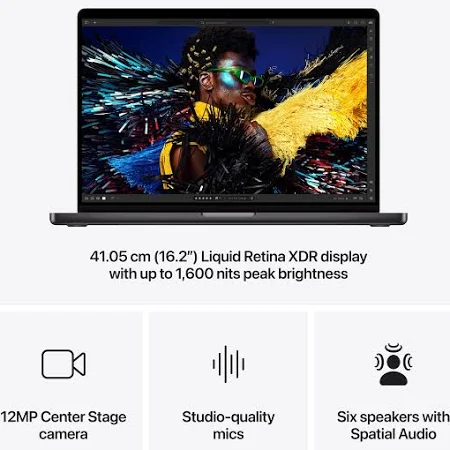 APPLE MACBOOK PRO 16-INCH M4 MAX CHIP 16-CORE CPU 40-CORE GPU 64GB 2TB SSD SPACE BLACK ARB Z1FV000XD - Image 5