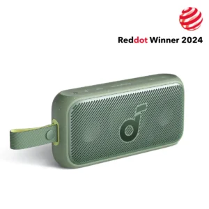 Experience rich, immersive audio in a portable form with the Anker Soundcore Motion 300 Speaker (Model A3135051) in a vibrant green finish