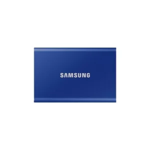 Experience blazing speed and rock-solid durability with the SAMSUNG Portable T7 2TB External SSD (MU-PC2T0H) in striking Blue