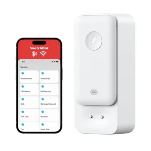 Safeguard your home from unexpected water damage with the SwitchBot Smart Home Water Leak Detector White W4402000.