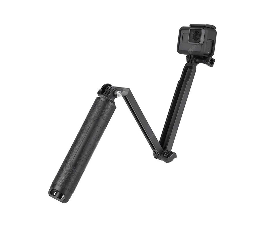 Capture every moment with ease using the TELESIN Multi-Function Tri-Fold Selfie Stick GP-MFW-300.