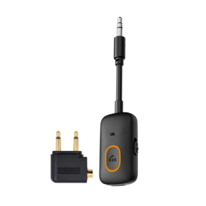 BluPebble AirLync Bluetooth Airplane Adapter – Black BP-AIRYLNC-BK