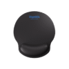 Enhance your workspace with the BLUPEBBLE Glide Air Optimized Ergonomic Mouse Pad (BP-MPGLIDEAIR-BK) in sleek black.
