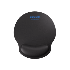 Enhance your workspace with the BLUPEBBLE Glide Air Optimized Ergonomic Mouse Pad (BP-MPGLIDEAIR-BK) in sleek black.