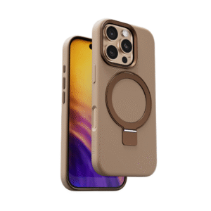 Experience elevated protection and modern aesthetics with the BLUPEBBLE RingFlex Foldable Kickstand Case in Desert.