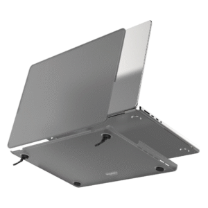 Safeguard your device in style with the BLUPEBBLE MacBook Pro 14-Inch Armoredge Ultra-Slim Hard Case in Matte Black.