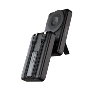 Stay powered wherever life takes you with the sleek and efficient BLUPEBBLE CorePod Ion 10000mAh MagSafe Power Bank in black (Model: BP-CPION22.5W-BK).