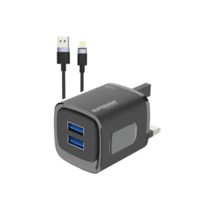 Power up your devices in style with the PAWA Supermini Travel Charger Dual USB 3.1A