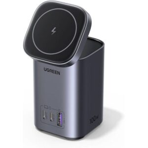 Upgrade your workspace with the UGREEN NEXODE 100W 2-in-1 GaN Desktop Charger (15169)