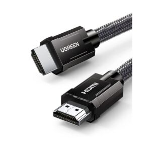 UGREEN HDMI M/M ROUND CABLE ZINC ALLOY SHELL BRAIDED 3M GRAY 80602