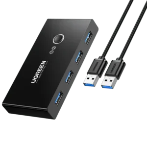 Simplify your workspace and boost productivity with the UGREEN 2 IN 4 OUT USB 3.0 Sharing Switch Box US216 30768.