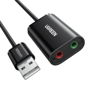 UGREEN USB 2.0 EXTERNAL SOUND ADAPTER BLACK 30724