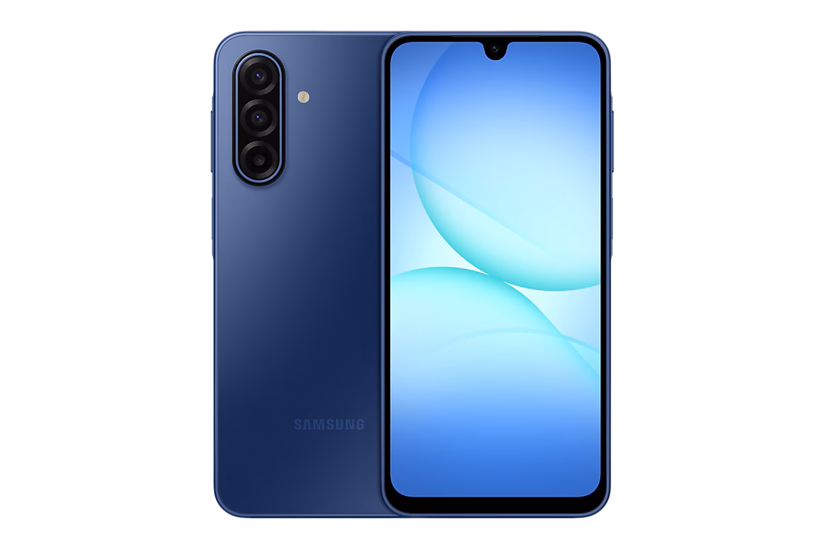 Discover the perfect blend of performance and style with the Samsung Galaxy A17 5G in a striking Blue finish.