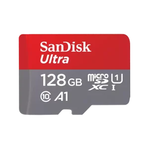 SANDISK ULTRA A1 MICROSDXC UHS-I CARD 128GB SPEED UP TO 140 MB/S SDSQUAB-128G-GN6MN