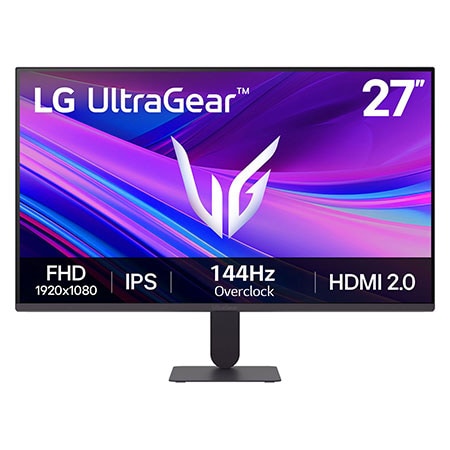 LG 27 INCH ULTRAGEAR G4 FHD IPS DISPLAY 144HZ 1MS NVIDIA G SYNC GAMING MONITOR 27G411A-B