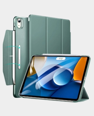 ESR ASCEND TRIFOLD CASE COMPATIBLE WITH IPAD AIR 13 2024 PRO 12.9 6TH-5TH GEN FROSTED GREEN