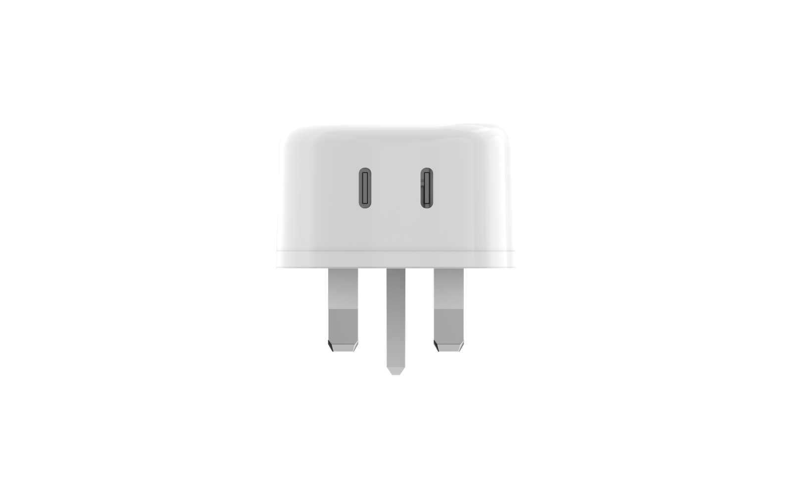 BLUPEBBLE 2 PORT PD GAN FAST CHARGER 45W WHITE BP-PD45GANUK-WH - Image 10