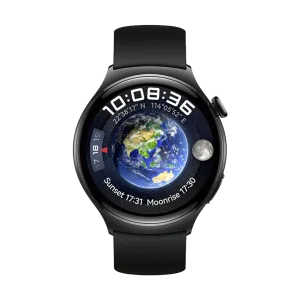 HUAWEI WATCH 4 BLACK STAINLESS STEEL CASE FLUOROELASTOMER STRAP ARC-AL00