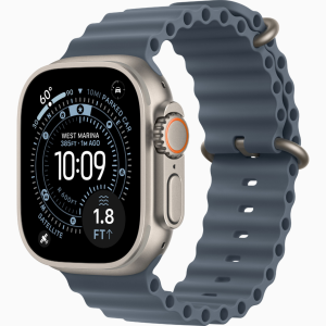 APPLE WATCH ULTRA 3 49MM GPS + CELLULAR NATURAL TITANIUM CASE WITH BLUE OCEAN BAND MEWH4