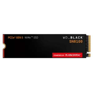 WD BLACK SN8100 GAME DRIVE GAMING DISQUE 1TB SSD GEN5 14900MB/S S NVME BLACK WDS100T1X0M