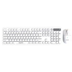 BLUPEBBLE GLIDE DUO 2.4GHz WIRELESS KEYBOARD AND MOUSE WHITE BP-GLIDEDUOAR-WH