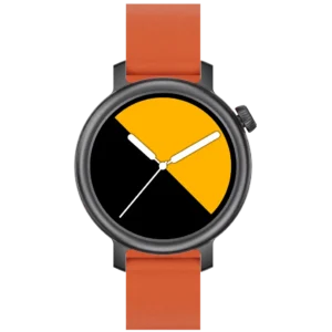POWEROLOGY VELOFIT 1.32 SMART WATCH BLACK-ORANGE PWT77BK