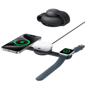 ANKER MAGGO WIRELESS CHARGING STATION 3 IN 1 FOLDABLE PAD WITH ADAPTER AND CABLE GREEN B25M8H61