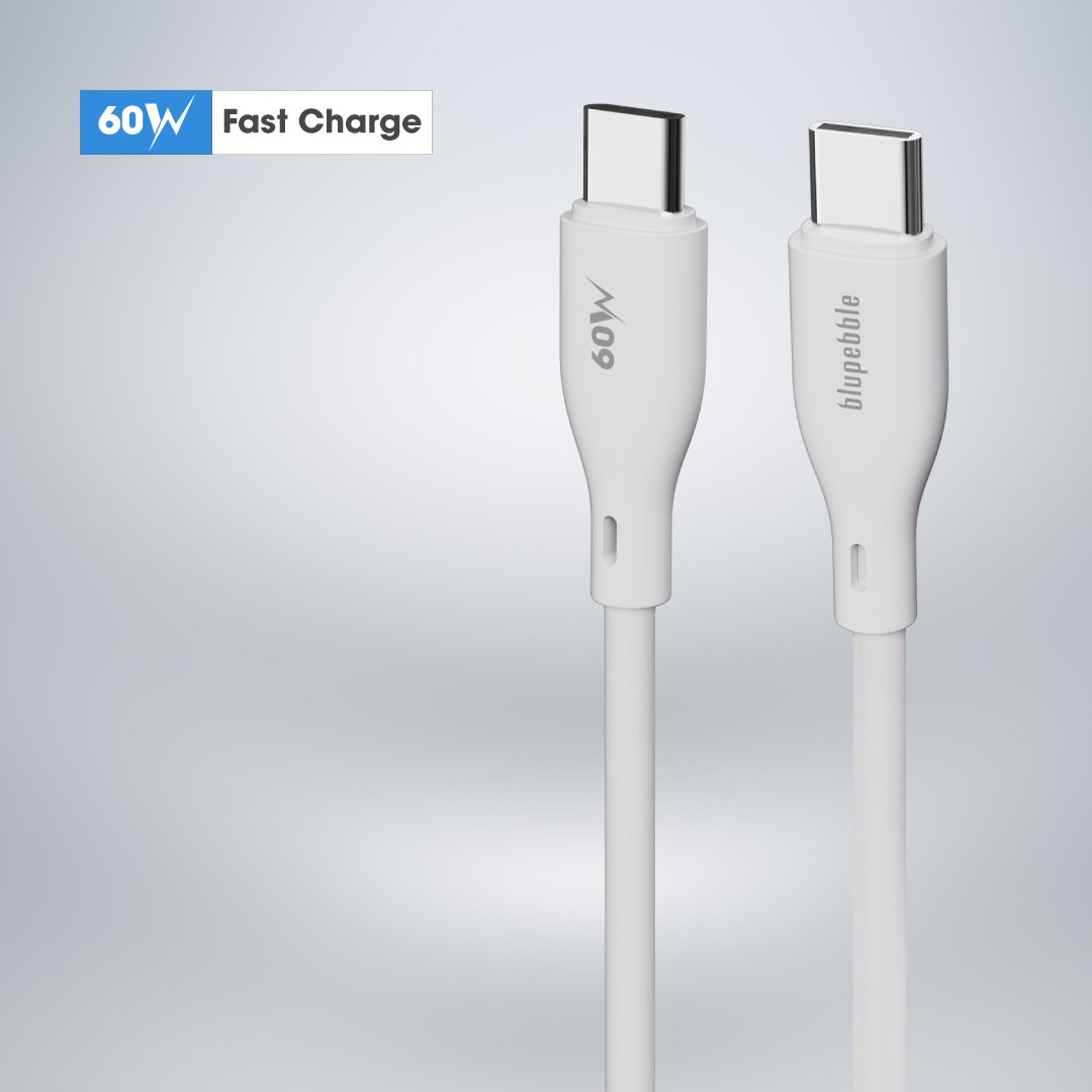 Bluepebble PowerFlow PD60W USB-C to USB-C Cable - Fast and Durable BP-PFUSBC-60W - Image 3