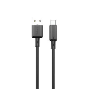 Charge Smarter with the PAWA 3A USB-A to Type-C Quick Charging PVC Cable 1.2M (PW122, Black)