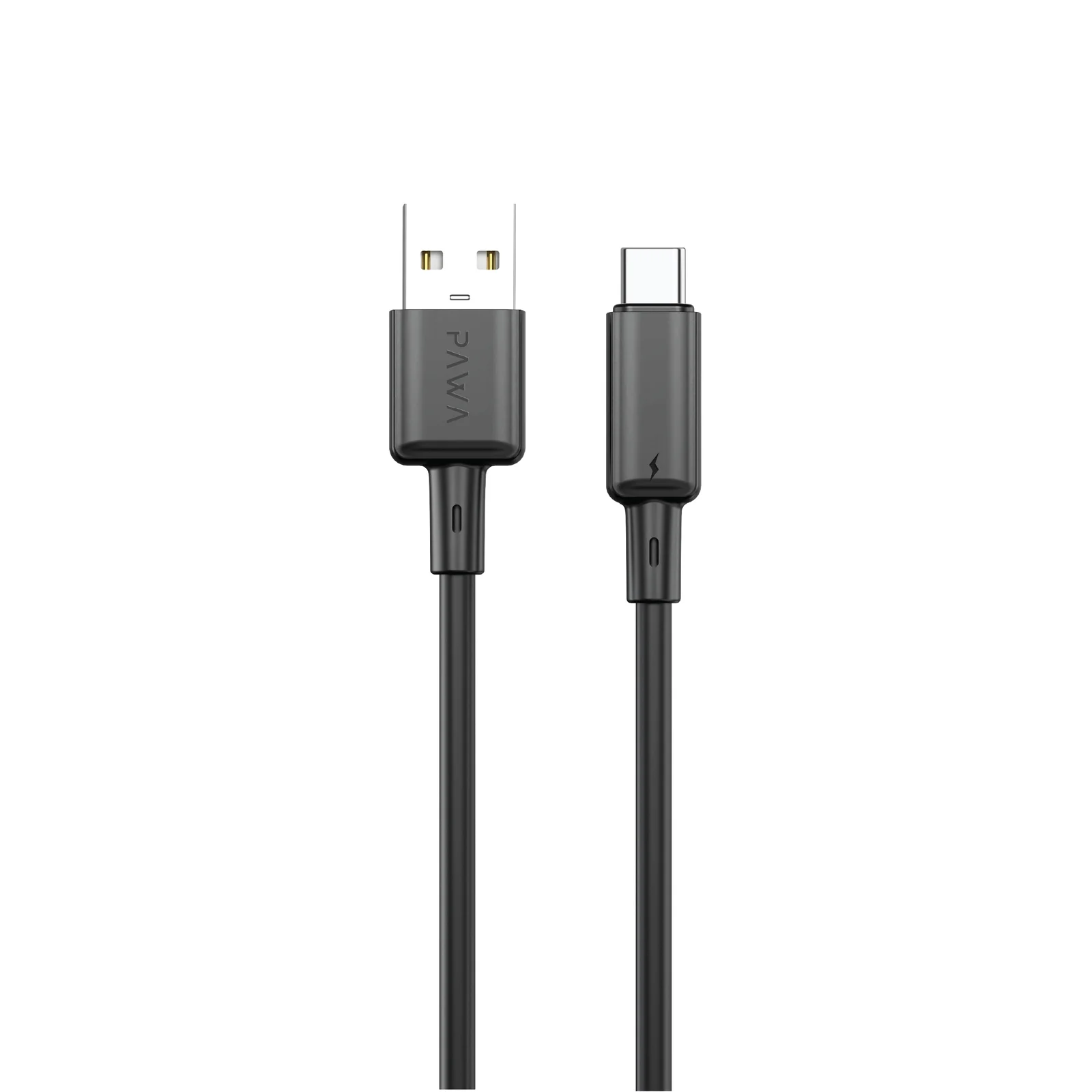 Charge Smarter with the PAWA 3A USB-A to Type-C Quick Charging PVC Cable 1.2M (PW122, Black)