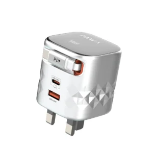 Elevate your charging game with the PAWA Retro 50W UK Charger, where vintage style meets modern power.