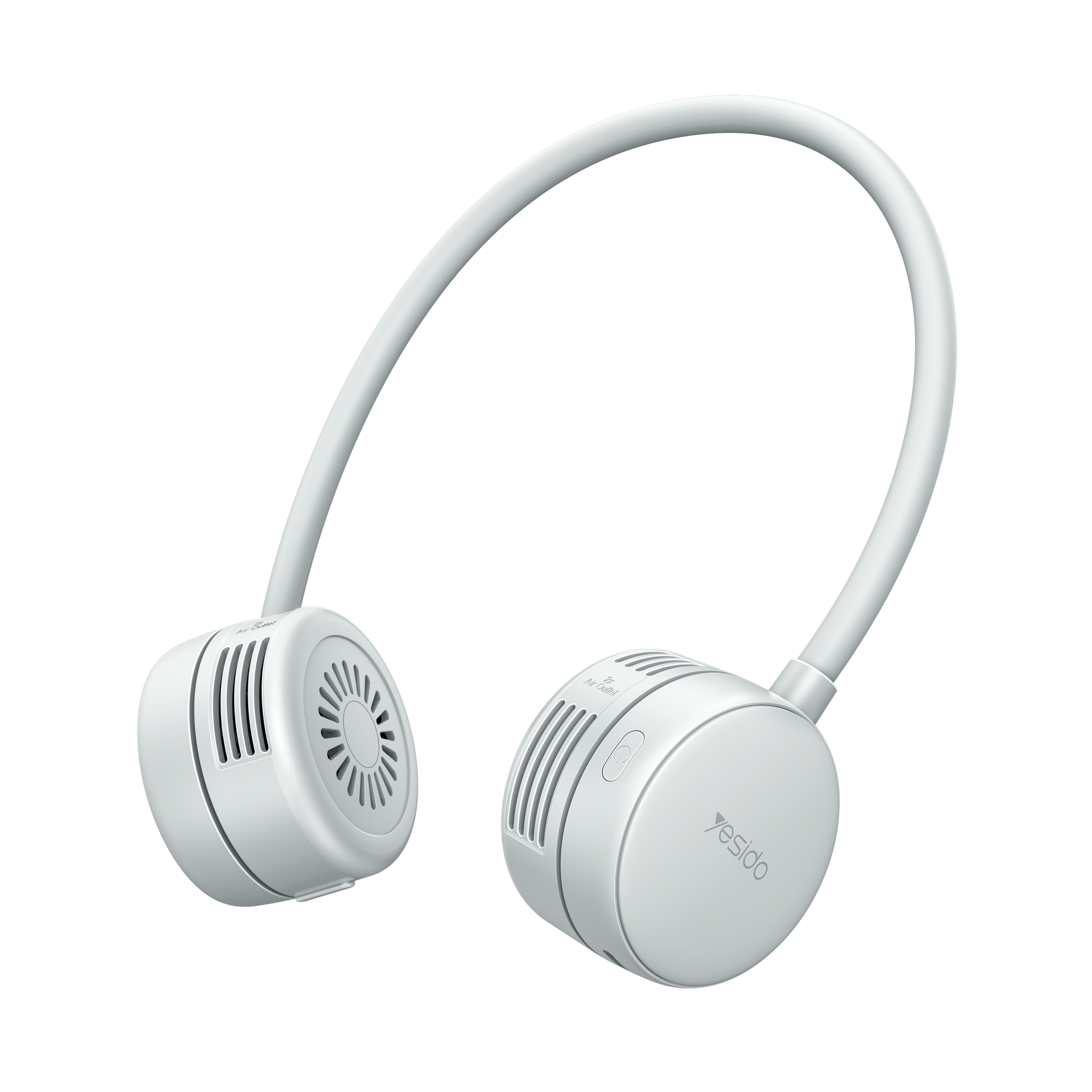 Stay cool in style with the YESIDO Portable Neck Fan YF17 in sleek grey