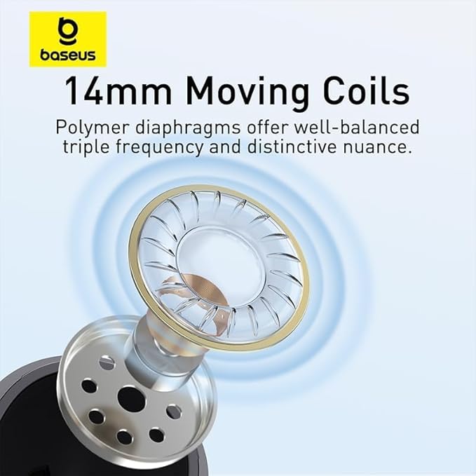 BASEUS ENCOK CZ17 SEMI IN EAR WIRED EARPHONE TYPE C BLACK - Image 6