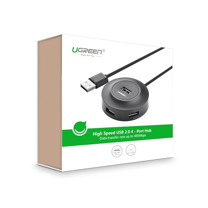 UGREEN USB 2.0 HUB 4 PORTS 1M BLACK 20277 - Image 8