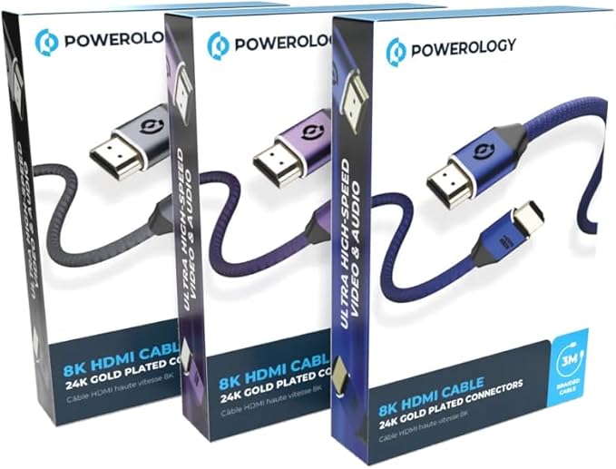 POWEROLOGY 8K HDMI CABLE 3M GREY PWHDC3M -GY - Image 6