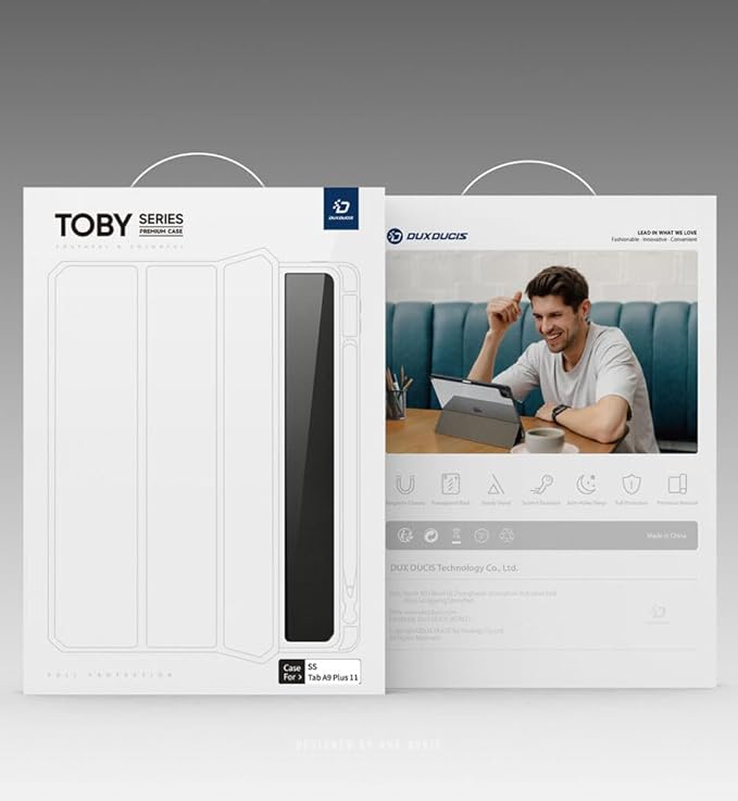 DUXDUCIS TOBY SAMSUNG TAB A9 BOOK CASE BLACK TOBY0187 - Image 7