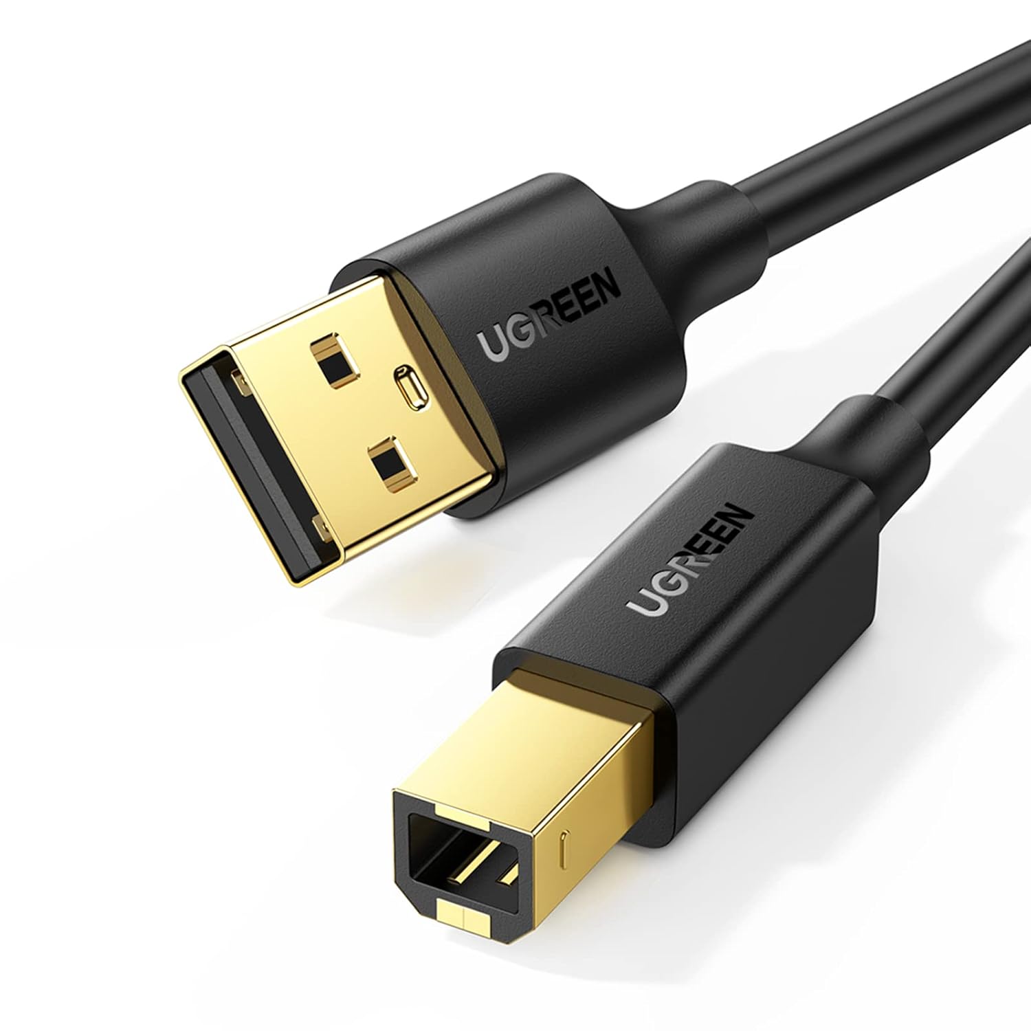 UGREEN USB 2.0 PRINTER SCANNER CABLE 1.5M BLACK US135 - Image 2