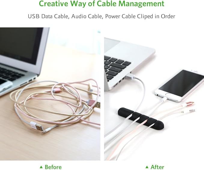 UGREEN ORGANIZER 2 PACK CABLE BLACK 30762 - Image 2