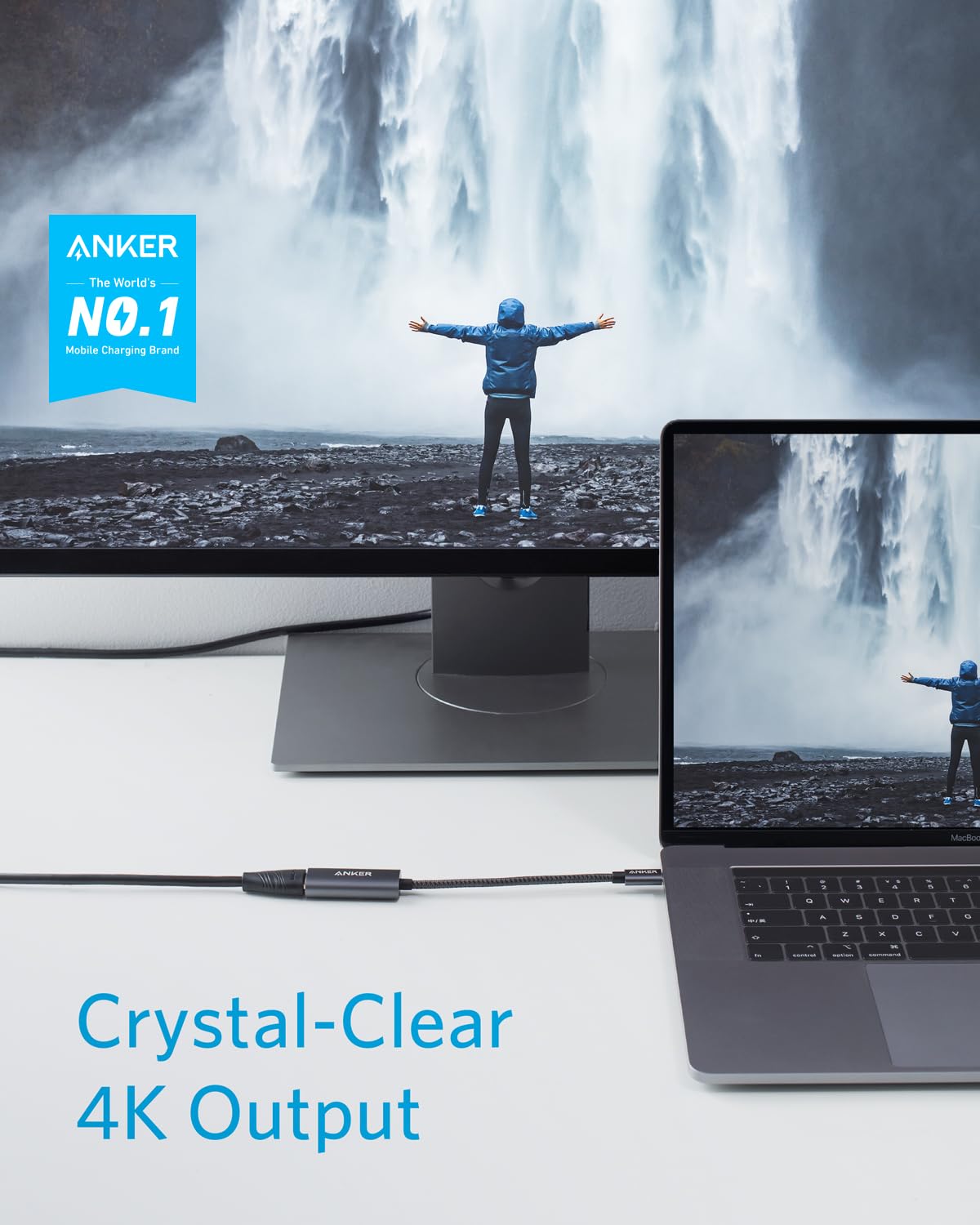 ANKER POWEREXPAND + USB-C TO HDMI ADAPTER GRAY A8312HA1 - Image 2