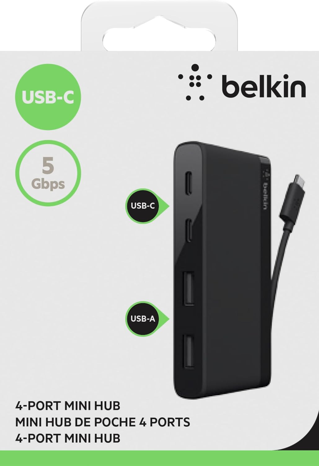 BELKIN 4 PORT MINI HUB F4U090BTBLK - Image 6