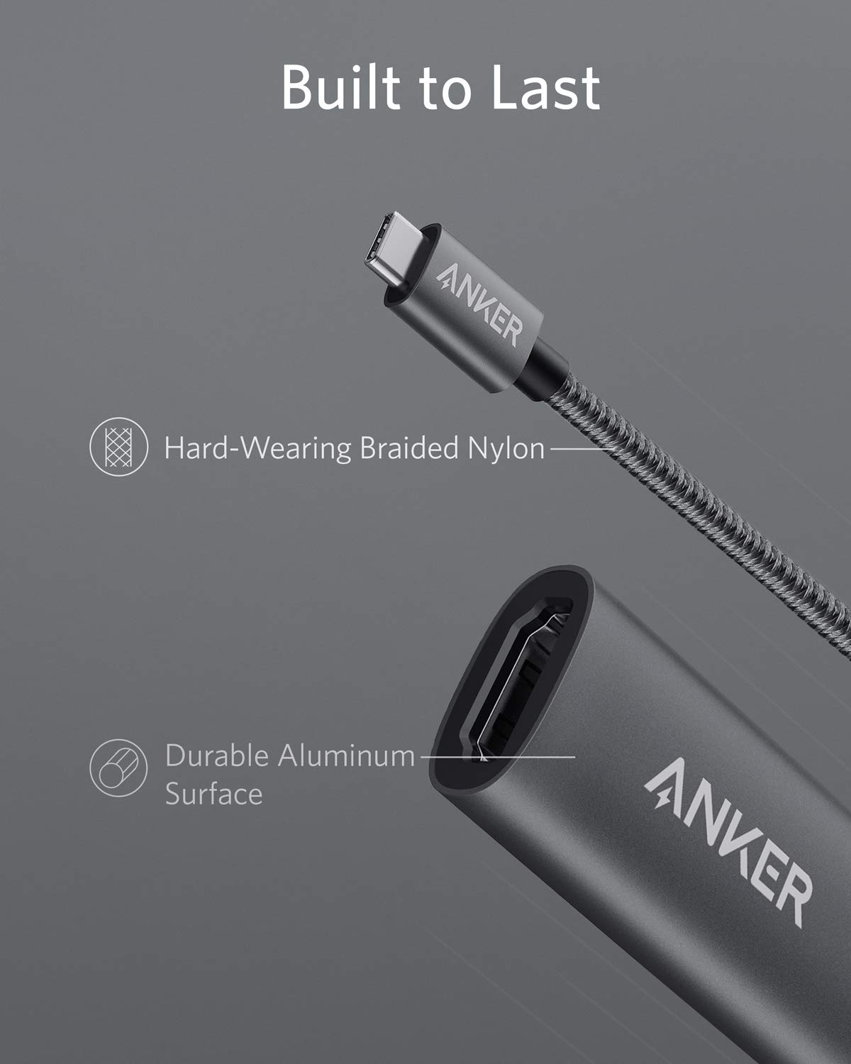 ANKER POWEREXPAND + USB-C TO HDMI ADAPTER GRAY A8312HA1 - Image 6