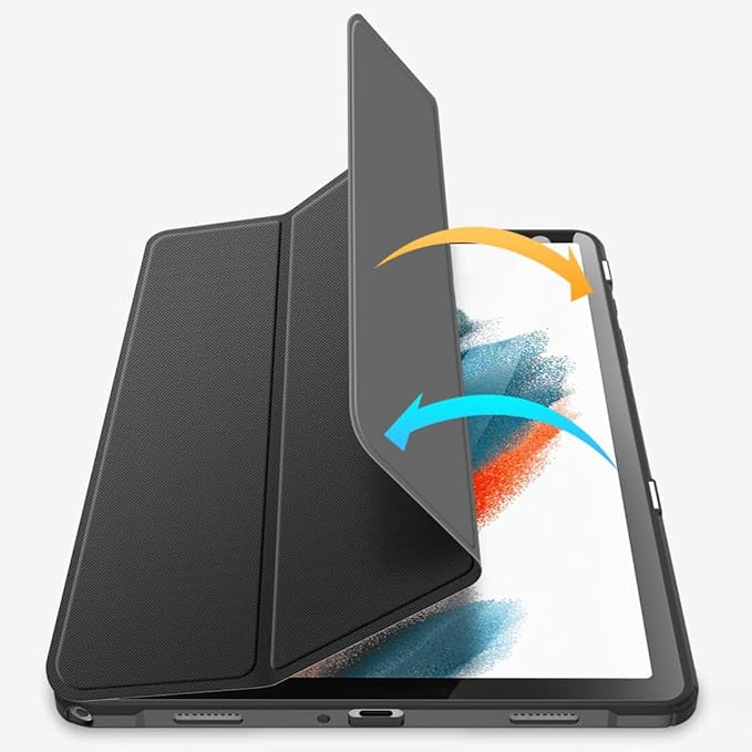 DUXDUCIS TOBY SAMSUNG TAB A9 BOOK CASE BLACK TOBY0187 - Image 2