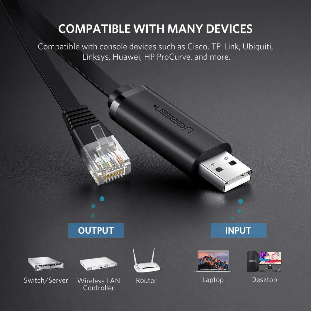 UGREEN USB TO RJ45 CONSOLE CABLE 60813 - Image 2