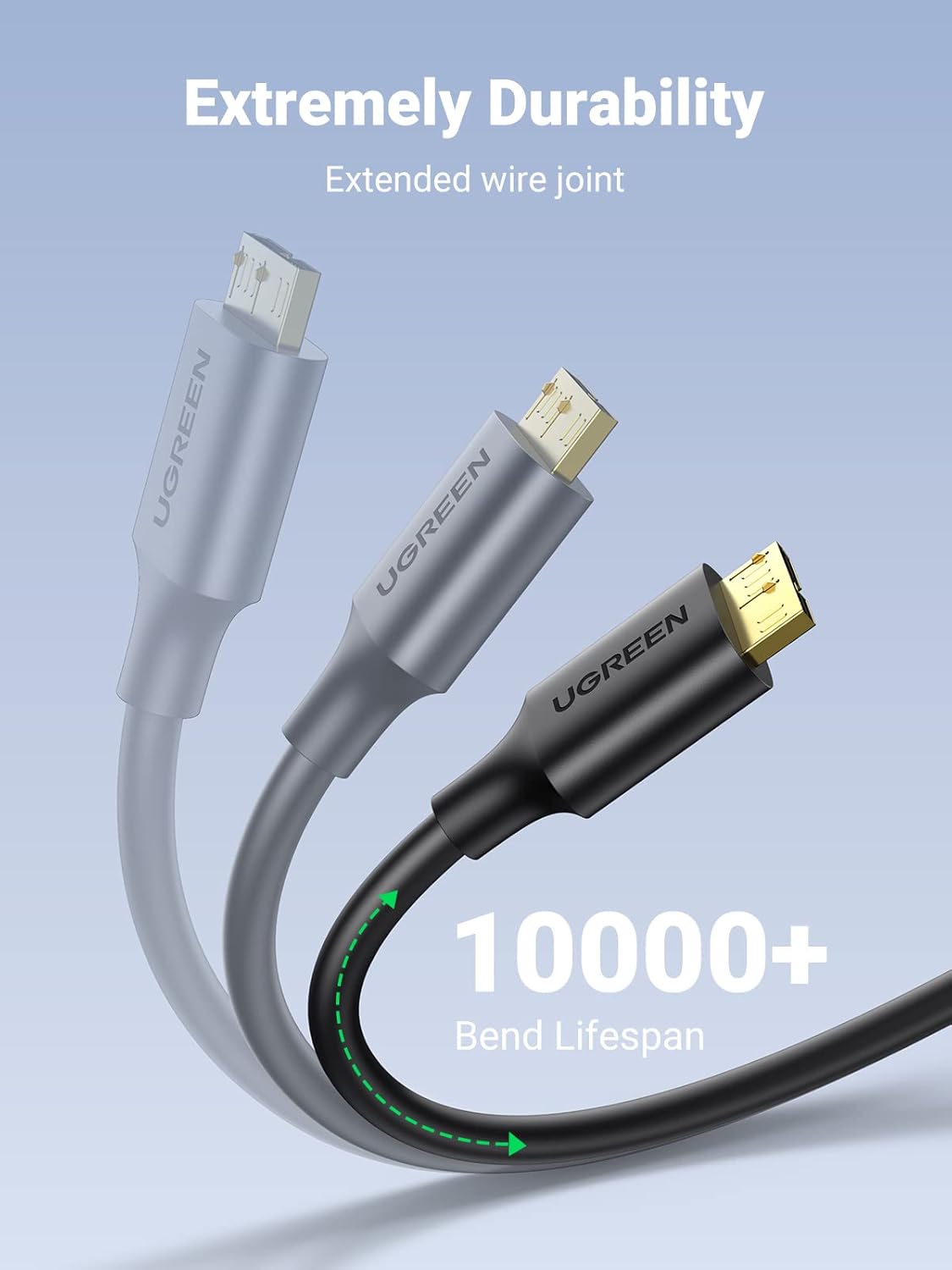 UGREEN USB 3.0 A MALE TO MICRO USB 3.0 MALE CABLE BLACK 2MM 10843 - Image 6