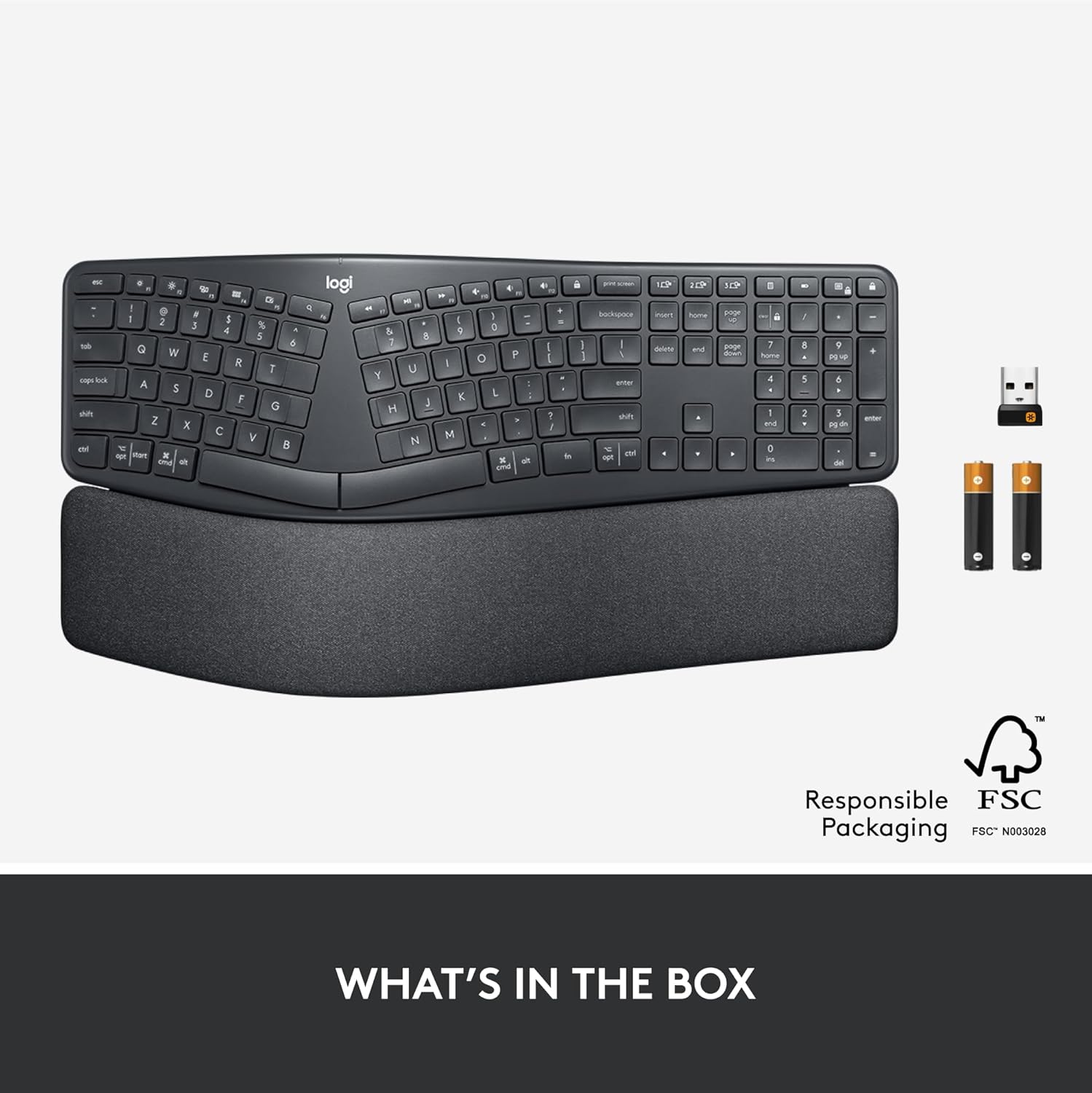 LOGITECH ERGO WIRELESS SPLIT KEYBOARD K860 ENGLISH 920-010359 - Image 11