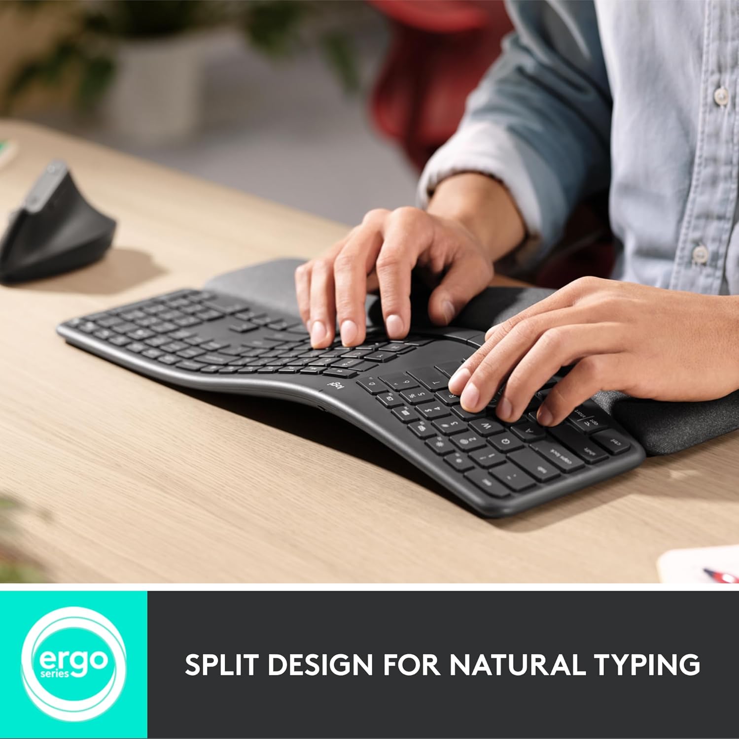 LOGITECH ERGO WIRELESS SPLIT KEYBOARD K860 ENGLISH 920-010359 - Image 3