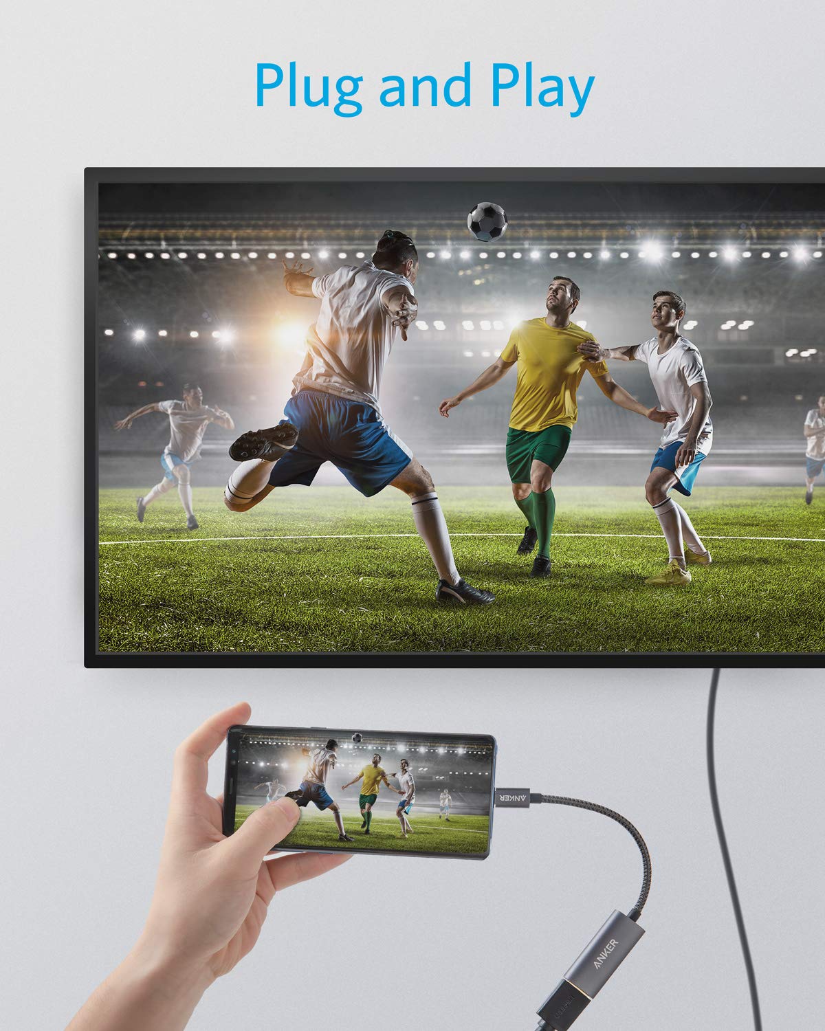 ANKER POWEREXPAND + USB-C TO HDMI ADAPTER GRAY A8312HA1 - Image 3
