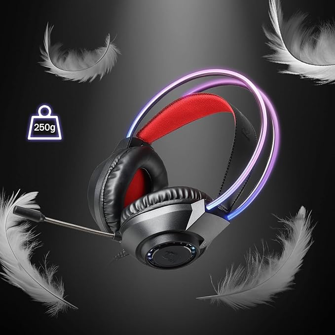 REDRAGON RGB SCREAM WIRED GAMING HEADSET BLACK H231 - Image 7