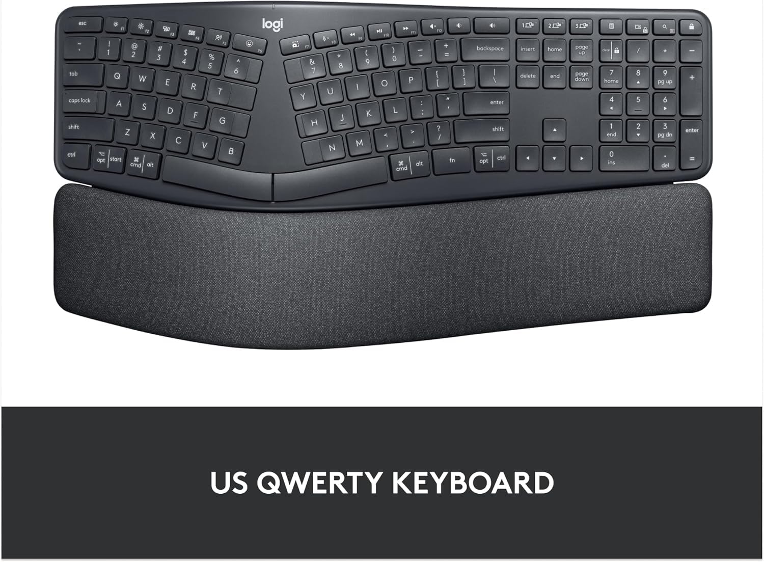 LOGITECH ERGO WIRELESS SPLIT KEYBOARD K860 ENGLISH 920-010359 - Image 7